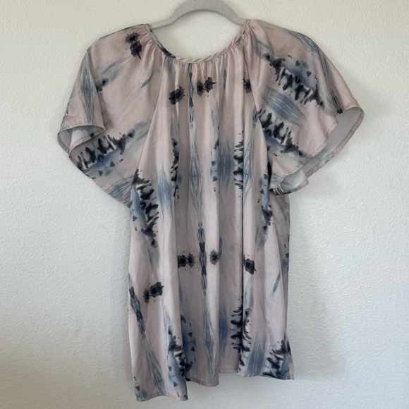 Anthropologie Lilka Watercolor Dreams Satin Sleep Top Size XL - Picture 5 of 11